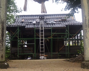 岡本シンホウ産業の熊本豪雨被害にあった文化財人吉温泉旅館の工事