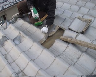 屋根補強・瓦の台風及び地震対策工事