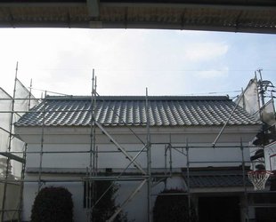 社寺・伝統建築の瓦屋根工事、土蔵施工完了